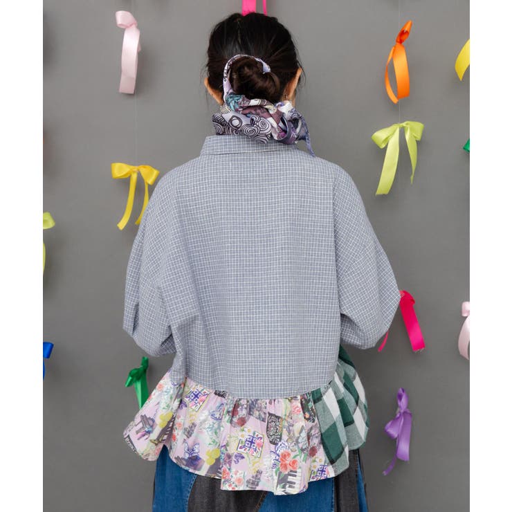 チェック切替シャツ | ScoLar | 詳細画像5 