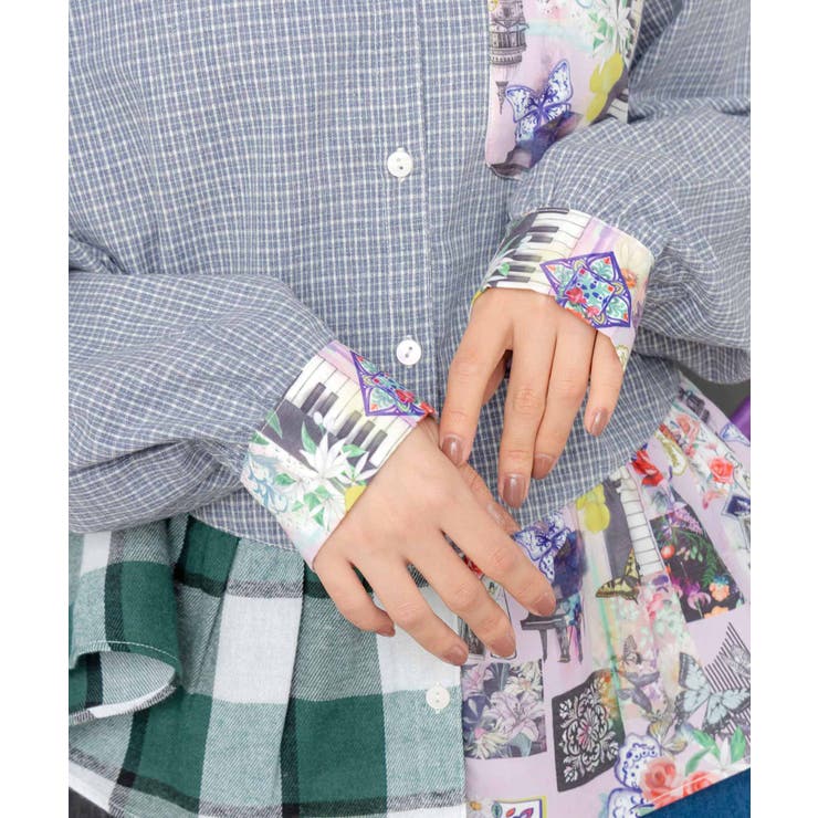 チェック切替シャツ | ScoLar | 詳細画像6 