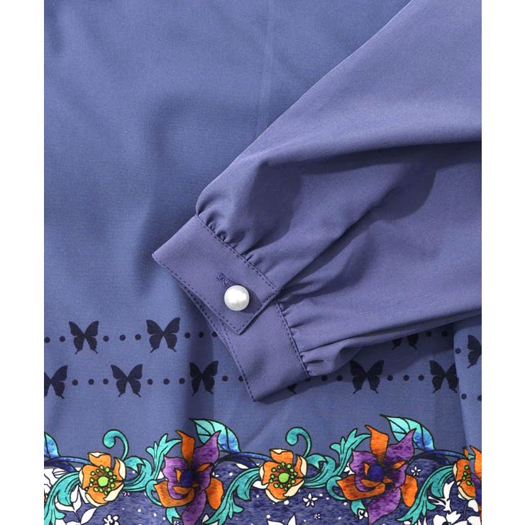 冬のオーナメント×花柄 前開きワンピース | ScoLar | 詳細画像13 