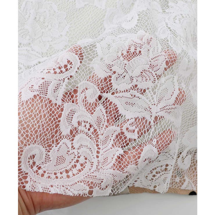 ドット×チェック×チュール×レース切替スカート | ScoLar | 詳細画像23 