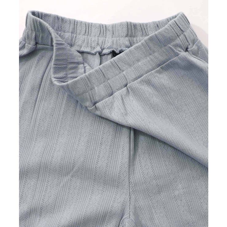 花蝶柄テレコ素材メロウ入りパンツ | ScoLar | 詳細画像14 