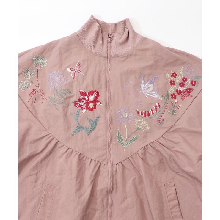 リボン×花刺繍ドルマンスリーブブルゾン | ScoLar | 詳細画像13 