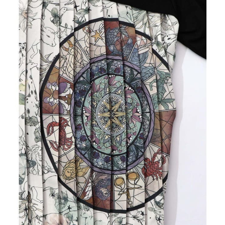 星座×ステンドグラス柄プリーツ切替プルオーバー | ScoLar | 詳細画像9 