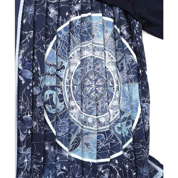 星座×ステンドグラス柄プリーツ切替プルオーバー | ScoLar | 詳細画像11 