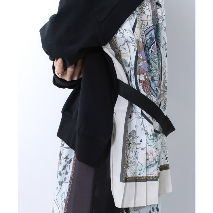 星座×ステンドグラス柄プリーツ切替プルオーバー | ScoLar | 詳細画像3 