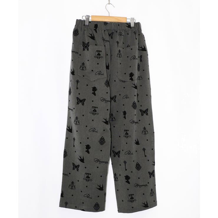 アンティーク調フロッキープリントパンツ | ScoLar | 詳細画像8 