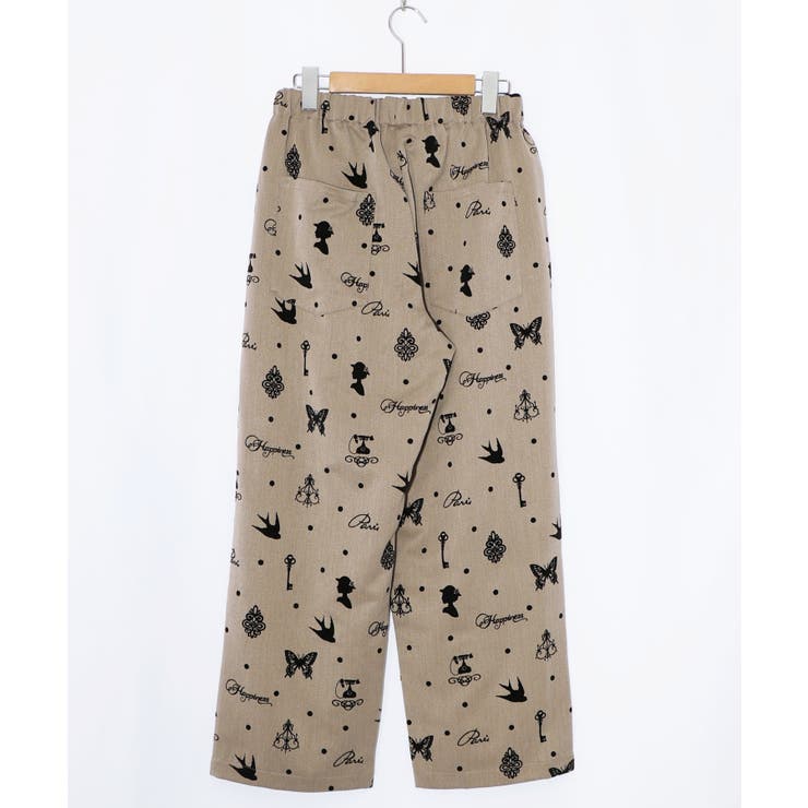 アンティーク調フロッキープリントパンツ | ScoLar | 詳細画像10 