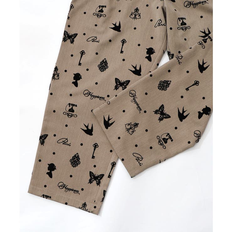 アンティーク調フロッキープリントパンツ | ScoLar | 詳細画像13 