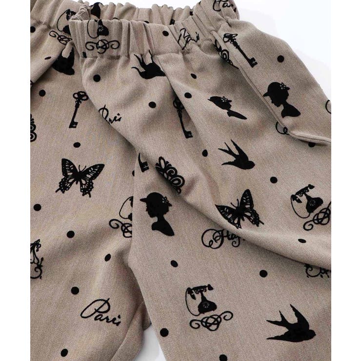 アンティーク調フロッキープリントパンツ | ScoLar | 詳細画像15 