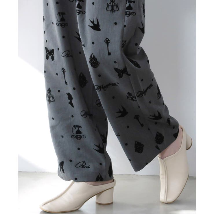 アンティーク調フロッキープリントパンツ | ScoLar | 詳細画像6 