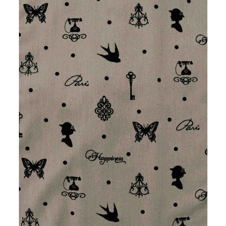 アンティーク調フロッキープリントベスト | ScoLar | 詳細画像14 