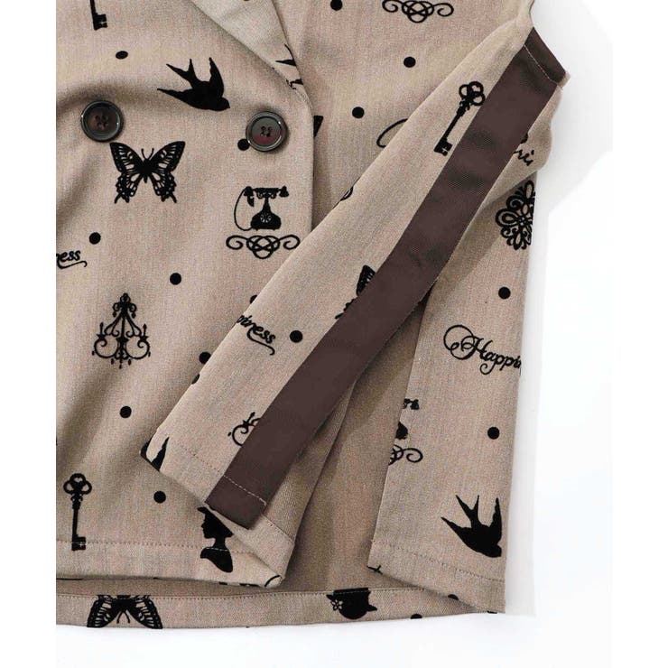 アンティーク調フロッキープリントベスト | ScoLar | 詳細画像17 