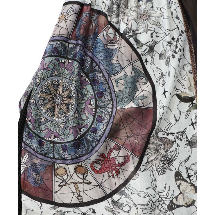 星座ステンドグラス柄シアー×ボドレー素材パンツ | ScoLar | 詳細画像10 