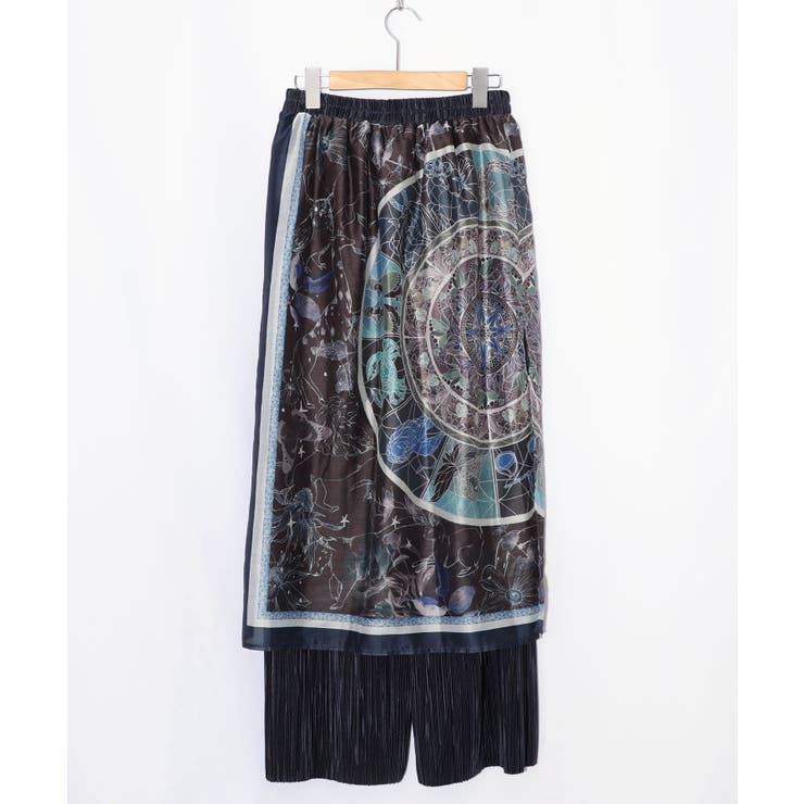 星座ステンドグラス柄シアー×ボドレー素材パンツ | ScoLar | 詳細画像11 