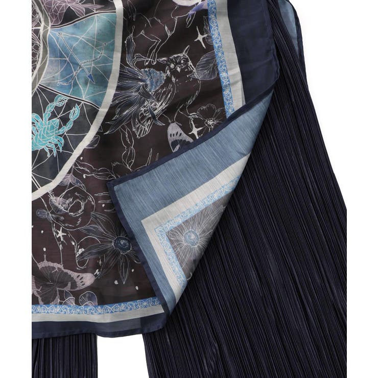 星座ステンドグラス柄シアー×ボドレー素材パンツ | ScoLar | 詳細画像15 