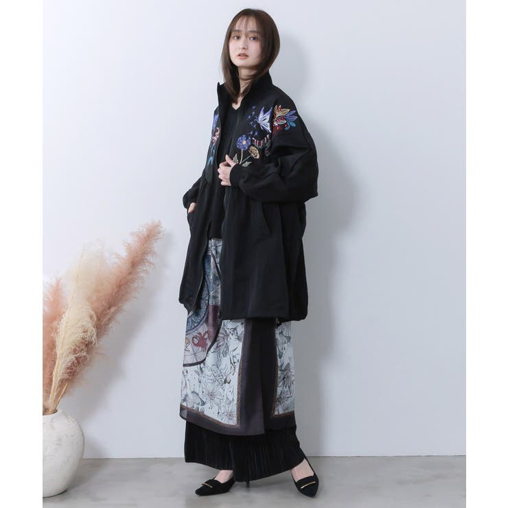 星座ステンドグラス柄シアー×ボドレー素材パンツ | ScoLar | 詳細画像2 