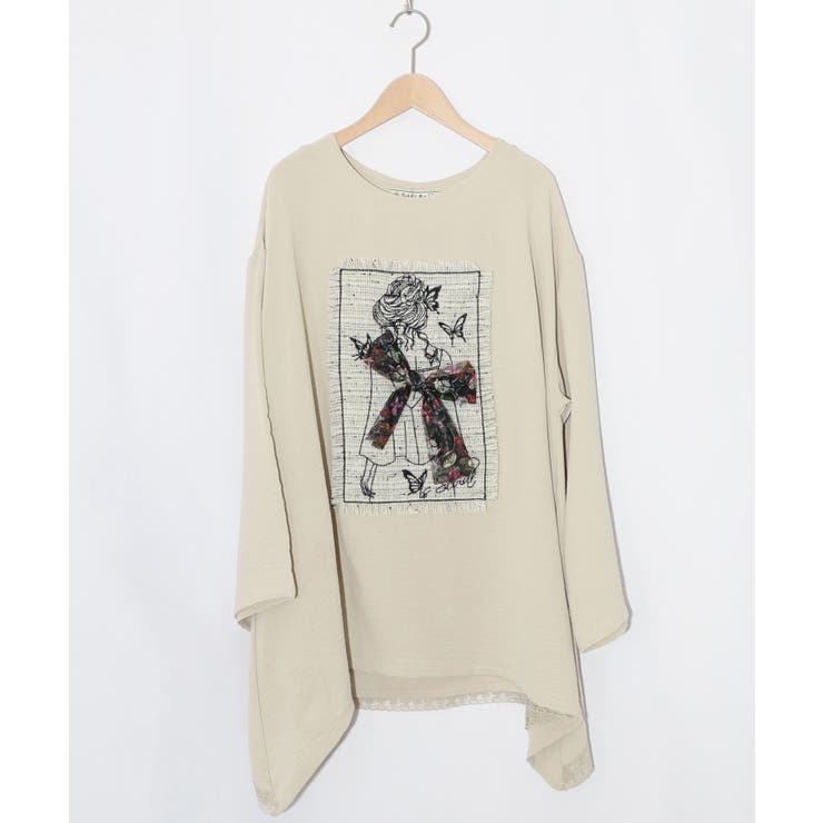 ラメツイード女の子アップリケプルオーバー | ScoLar | 詳細画像9 