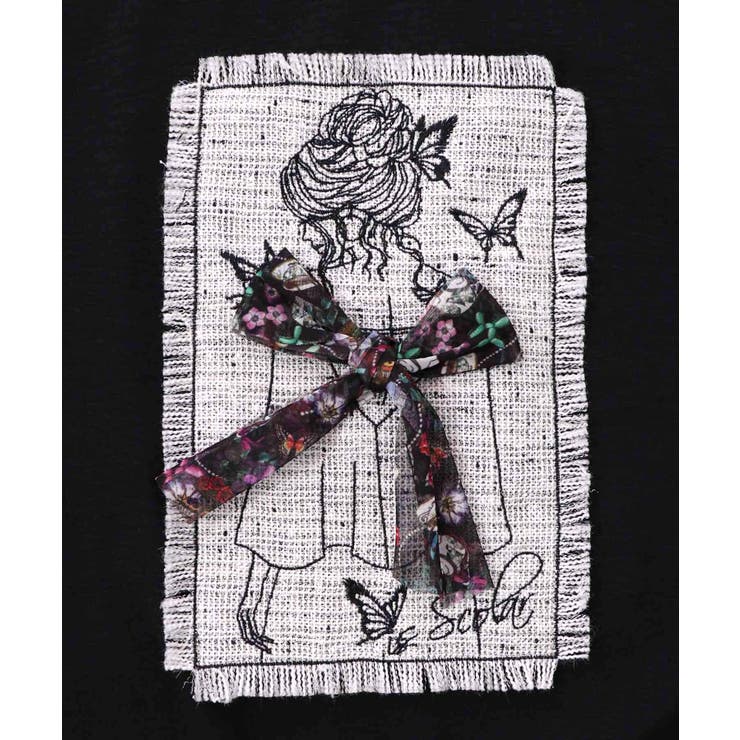 ラメツイード女の子アップリケプルオーバー | ScoLar | 詳細画像13 