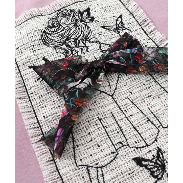 ラメツイード女の子アップリケプルオーバー | ScoLar | 詳細画像18 