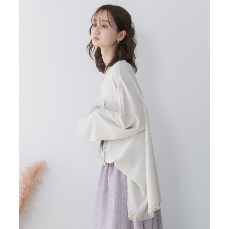 ラメツイード女の子アップリケプルオーバー | ScoLar | 詳細画像3 