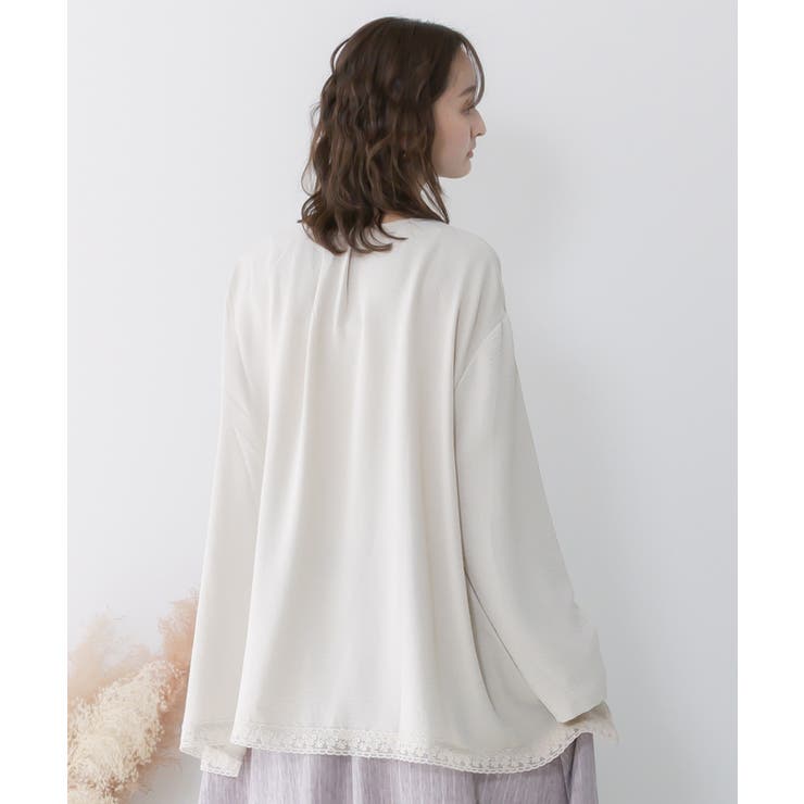 ラメツイード女の子アップリケプルオーバー | ScoLar | 詳細画像4 