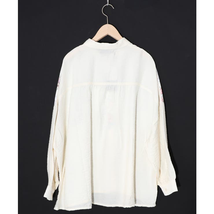 花柄布帛シャツ | ScoLar | 詳細画像8 