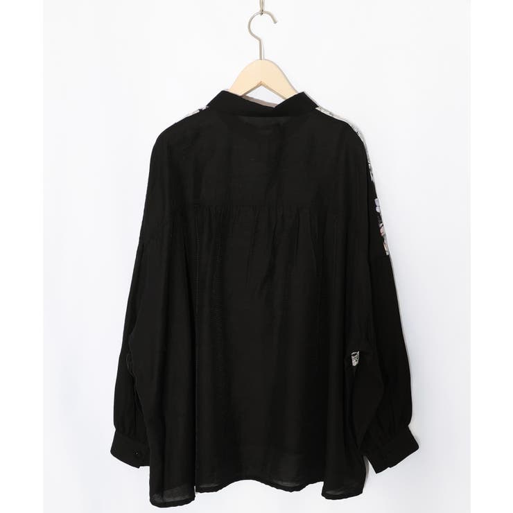 花柄布帛シャツ | ScoLar | 詳細画像10 