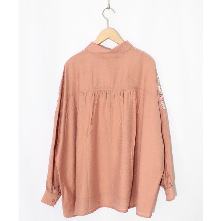 花柄布帛シャツ | ScoLar | 詳細画像13 