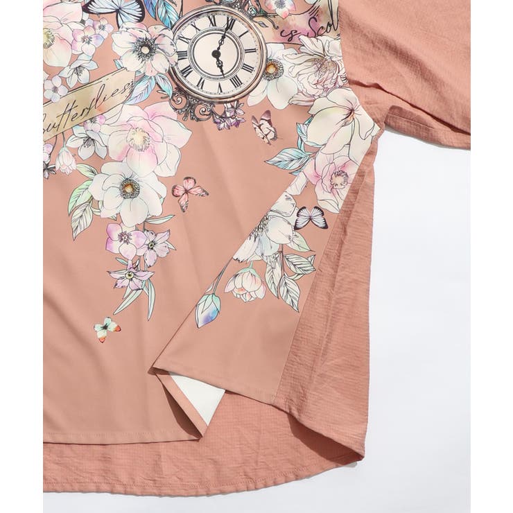 花柄布帛シャツ | ScoLar | 詳細画像16 