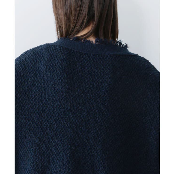 蝶刺繍×蝶ボタン付きニットカーディガン | ScoLar | 詳細画像8 