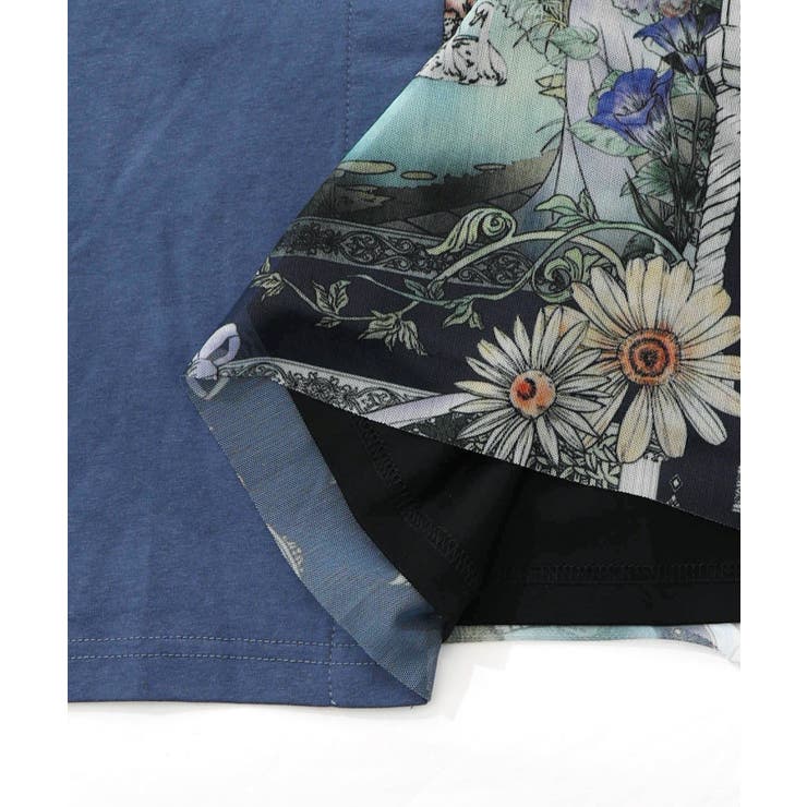 アンティークプリント柄切替ワンピース | ScoLar | 詳細画像21 