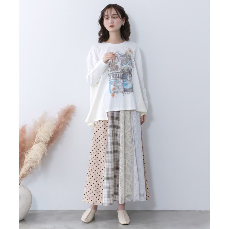 アンティークプリント柄チュニック | ScoLar | 詳細画像1 