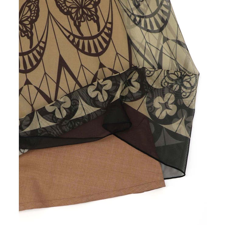 ゴシック柄チュール重ねリバーシブルスカート | ScoLar | 詳細画像20 