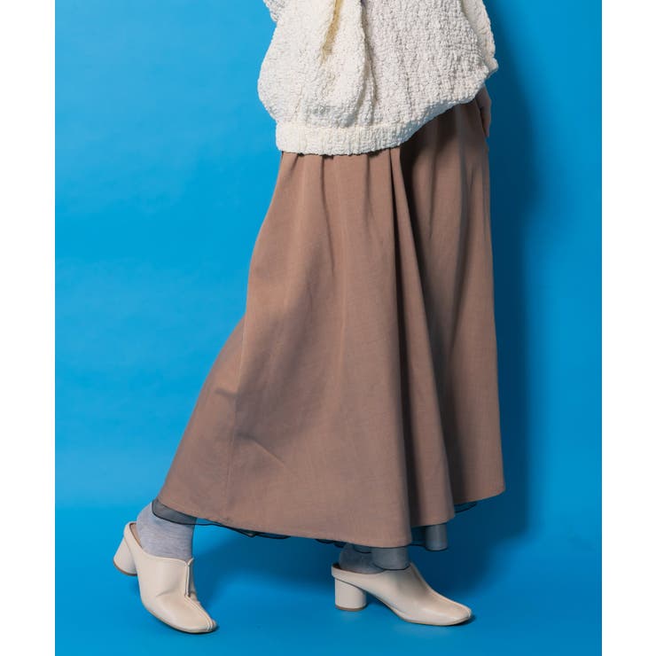 ゴシック柄チュール重ねリバーシブルスカート | ScoLar | 詳細画像8 