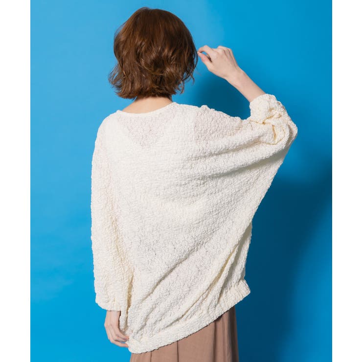 魔女の秘密コラージュ柄 シャーリングレースプルオーバー | ScoLar | 詳細画像4 