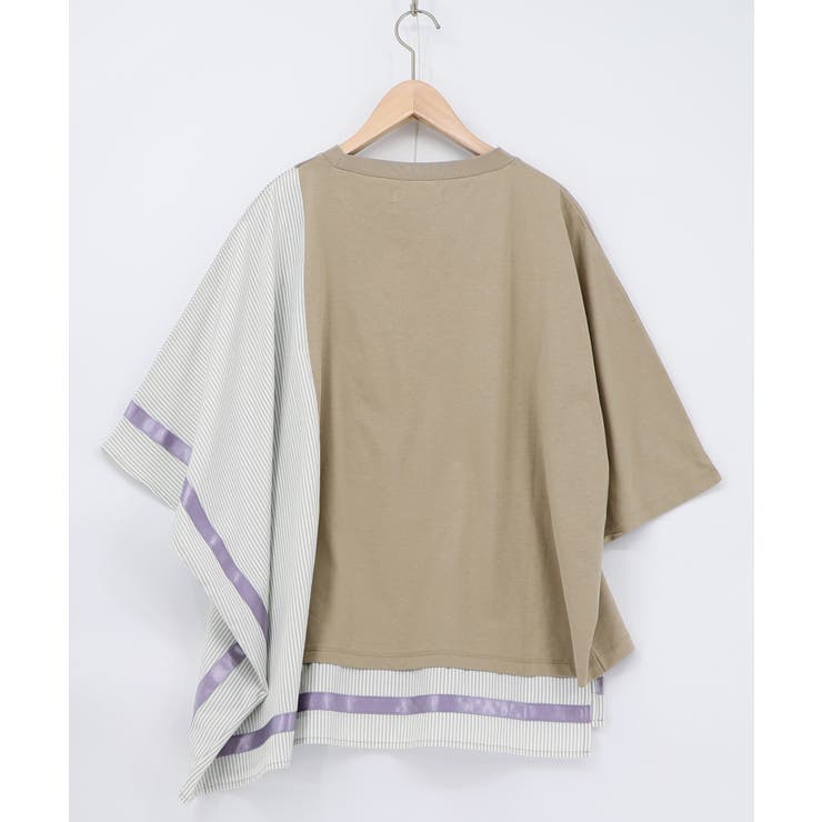 ラメ入りアンティーク柄アシメ異素材切替PO | ScoLar | 詳細画像15 