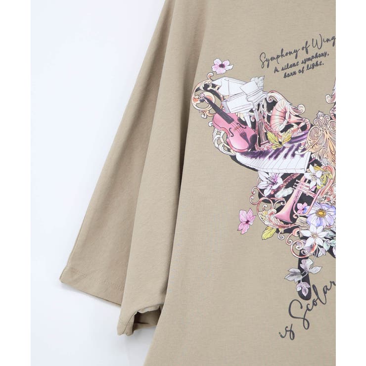 ラメ入りアンティーク柄アシメ異素材切替PO | ScoLar | 詳細画像18 