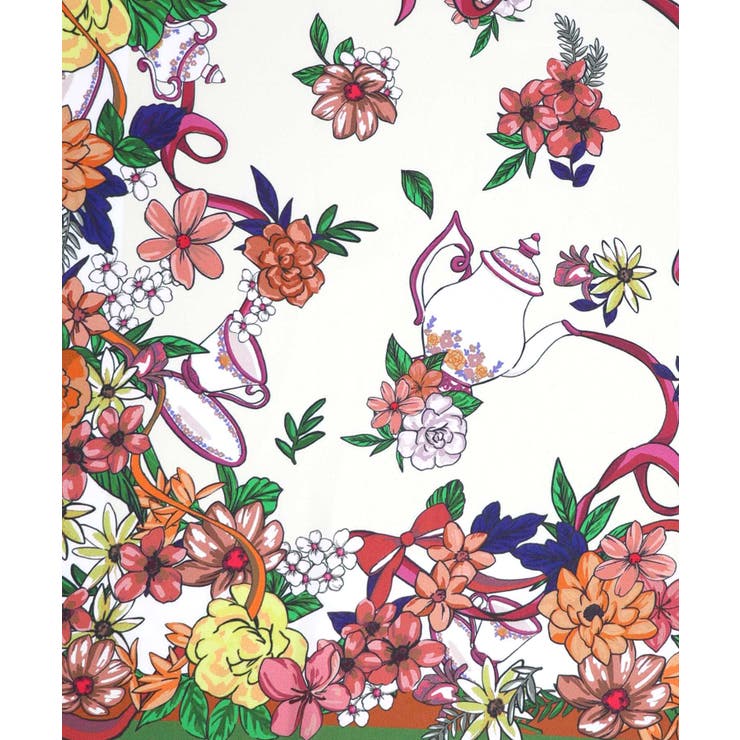 スカーフ柄巻きスカート付きパンツ | ScoLar | 詳細画像19 