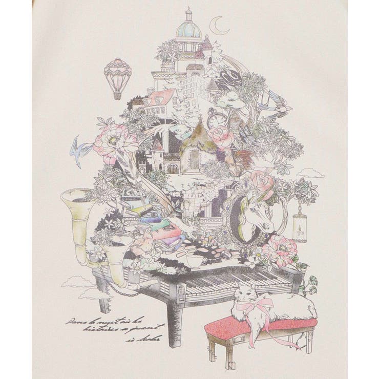 ツリーハウス柄麻タッチコットンプルオーバー | ScoLar | 詳細画像8 