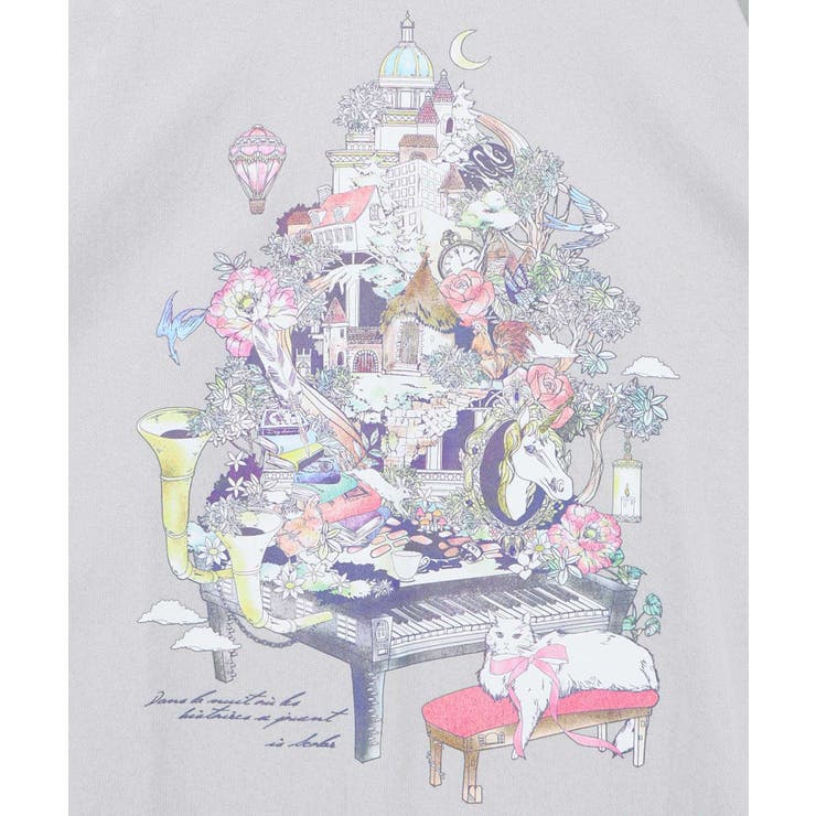 ツリーハウス柄麻タッチコットンプルオーバー | ScoLar | 詳細画像9 