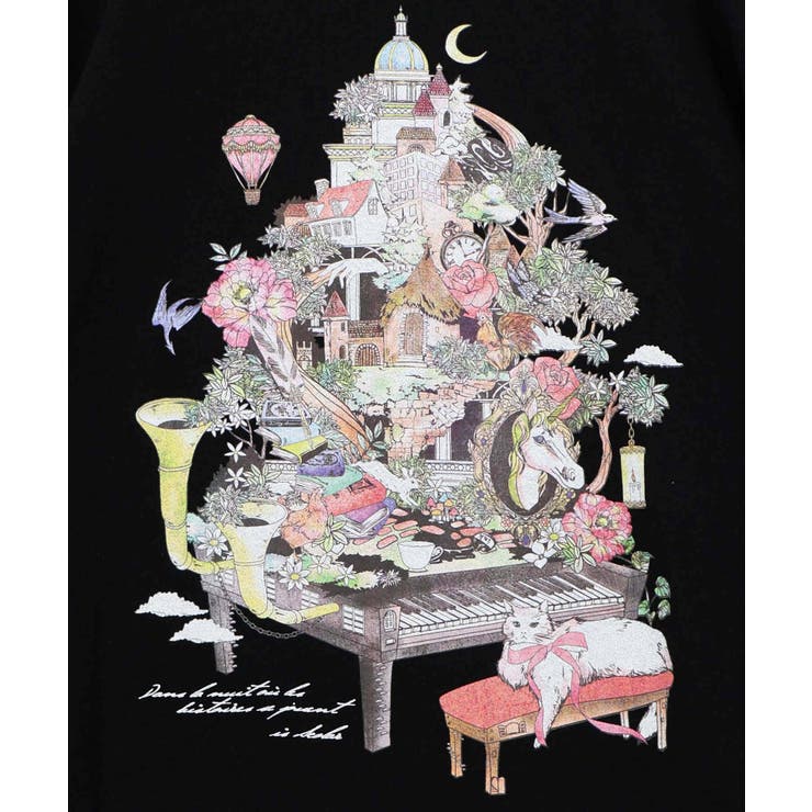 ツリーハウス柄麻タッチコットンプルオーバー | ScoLar | 詳細画像10 