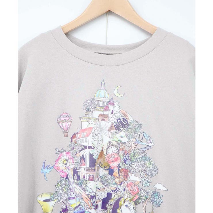 ツリーハウス柄麻タッチコットンプルオーバー | ScoLar | 詳細画像11 