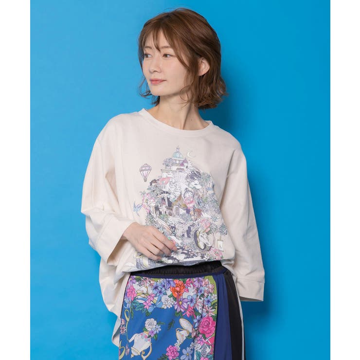 ツリーハウス柄麻タッチコットンプルオーバー | ScoLar | 詳細画像2 