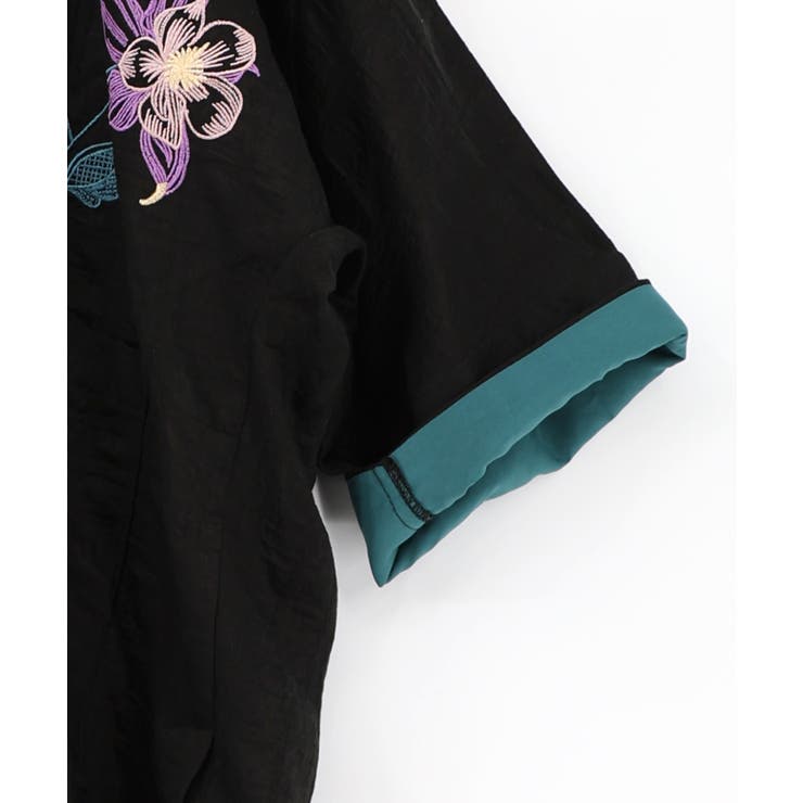 シアージャガード花蝶刺繍配色ジャケット | ScoLar | 詳細画像9 