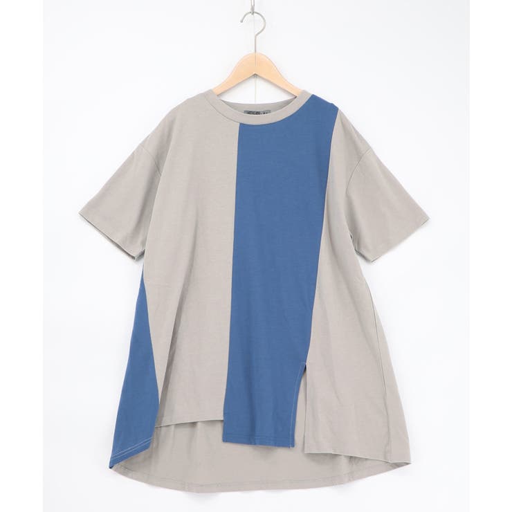 配色チュニック×マーブル柄ワンピセット | ScoLar | 詳細画像12 