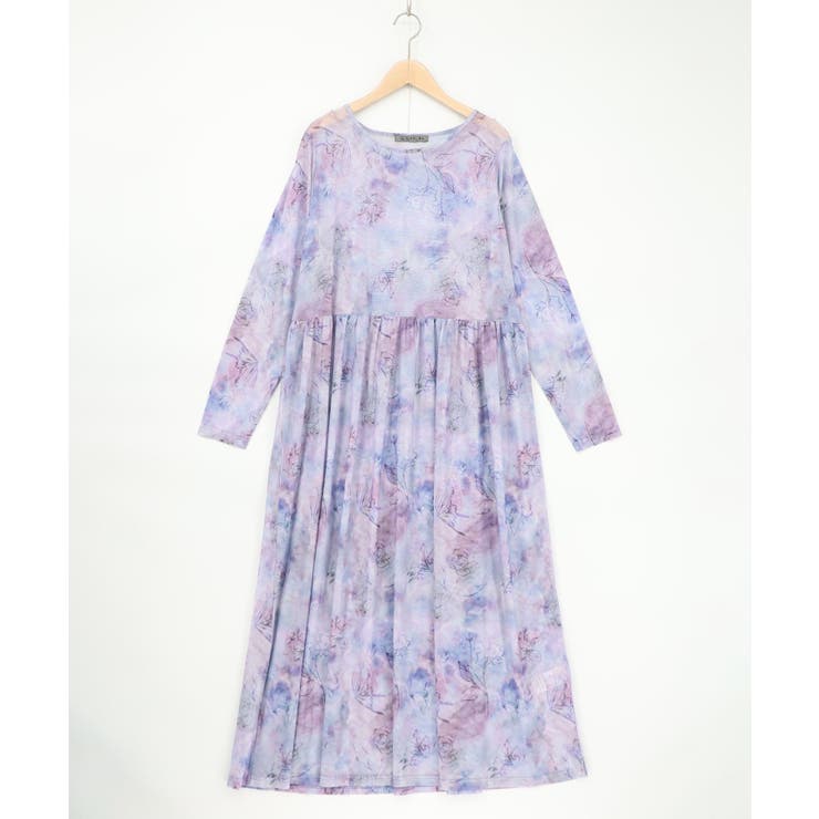 配色チュニック×マーブル柄ワンピセット | ScoLar | 詳細画像13 