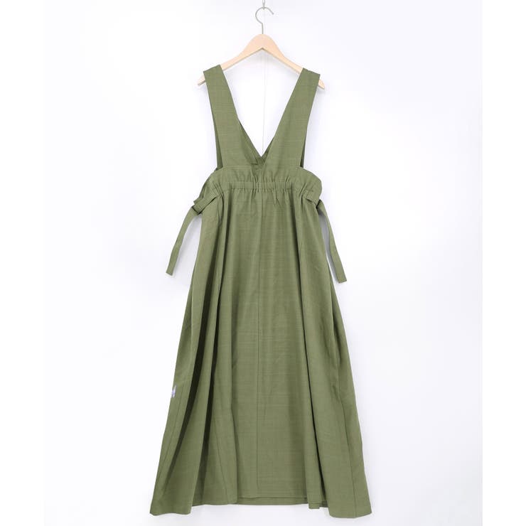 花蝶刺繍トレンチ風ジャンパースカート | ScoLar | 詳細画像16 