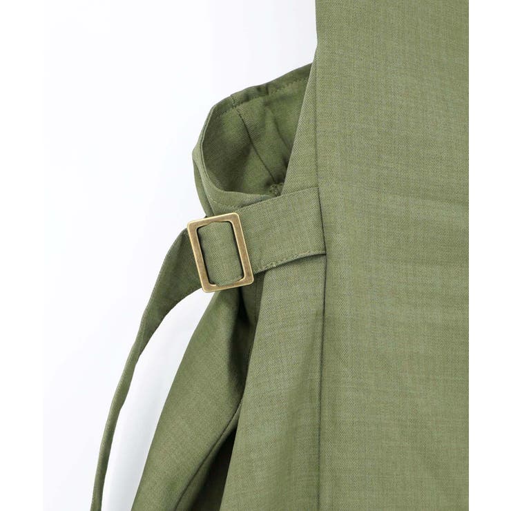 花蝶刺繍トレンチ風ジャンパースカート | ScoLar | 詳細画像21 