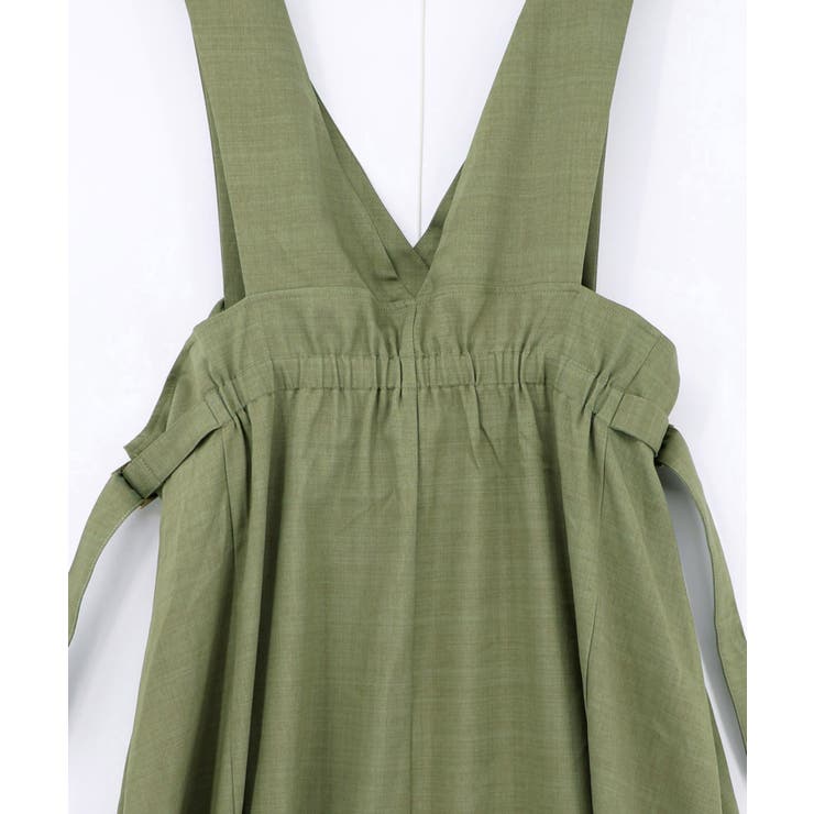 花蝶刺繍トレンチ風ジャンパースカート | ScoLar | 詳細画像23 