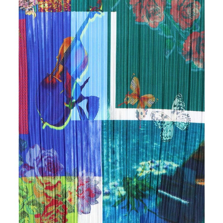 楽器×花コラージュ柄 ボドレー素材タンクトップ | ScoLar | 詳細画像6 